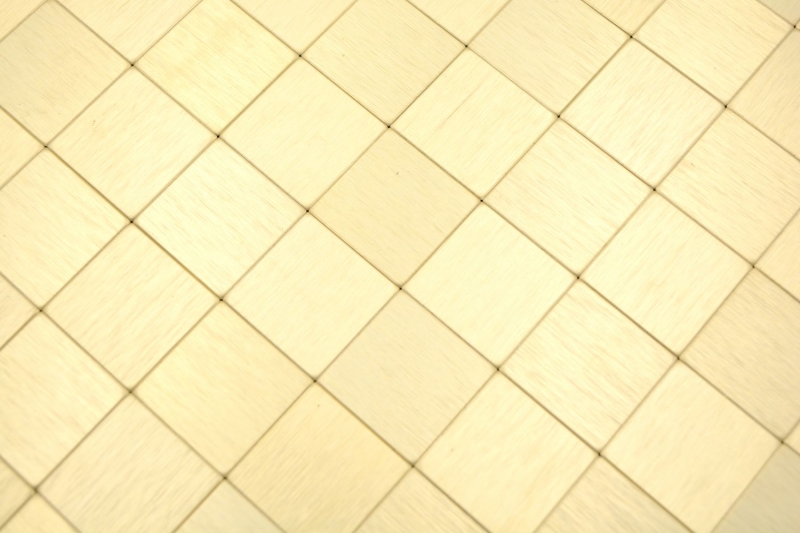 Handmuster Mosaikfliese Selbstklebende Mosaike metall gold Küche Wand Bad MOS200-4G25_m