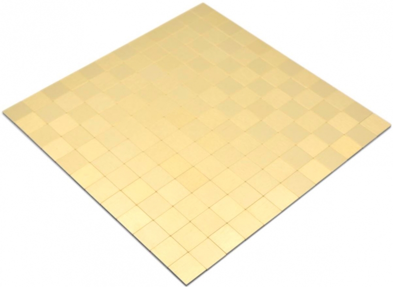 Handmuster Mosaikfliese Selbstklebende Mosaike metall gold Küche Wand Bad MOS200-4G25_m