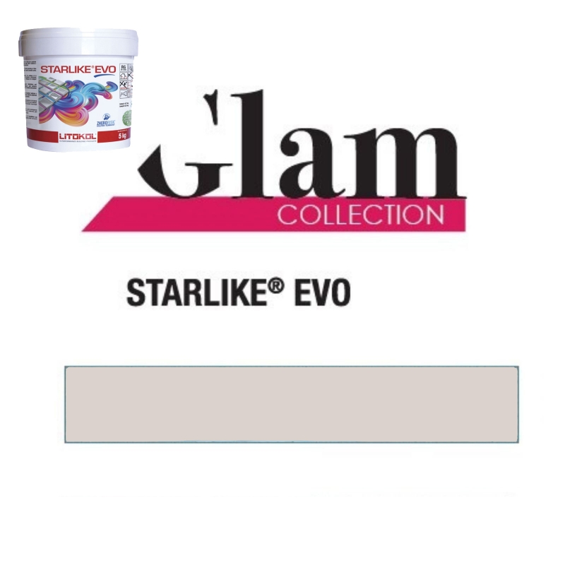 Litokol STARLIKE EVO 500 ROSA CIPRIA rose epoxy resin adhesive joint 2.5kg bucket