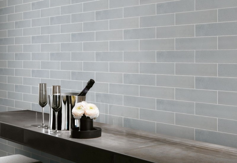 Wall tile vintage ceramic white cream glossy bathroom backsplash MOS24-MOT06
