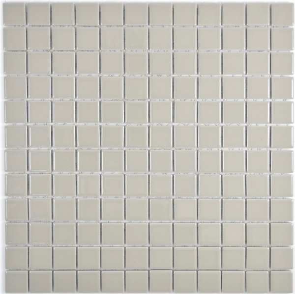 Hand-patterned mosaic tile SILK GREY matt tile backsplash ceramic BATH MOS18D-2411_m