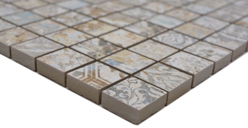 Keramikmosaik Feinsteinzeug mehrfarbig matt Wand Boden Küche Bad Dusche MOS18-25CS