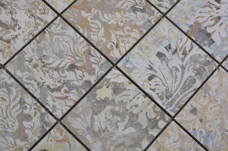 Mosaico ceramico gres porcellanato multicolore opaco parete pavimento cucina bagno doccia MOS16-71CS