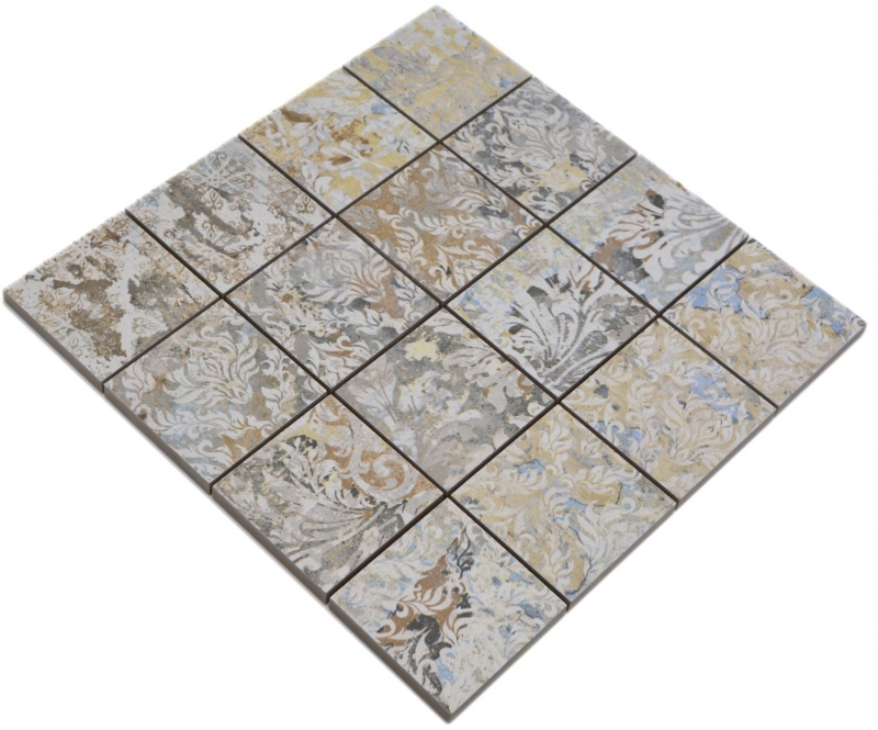 Mosaico ceramico gres porcellanato multicolore opaco parete pavimento cucina bagno doccia MOS16-71CS