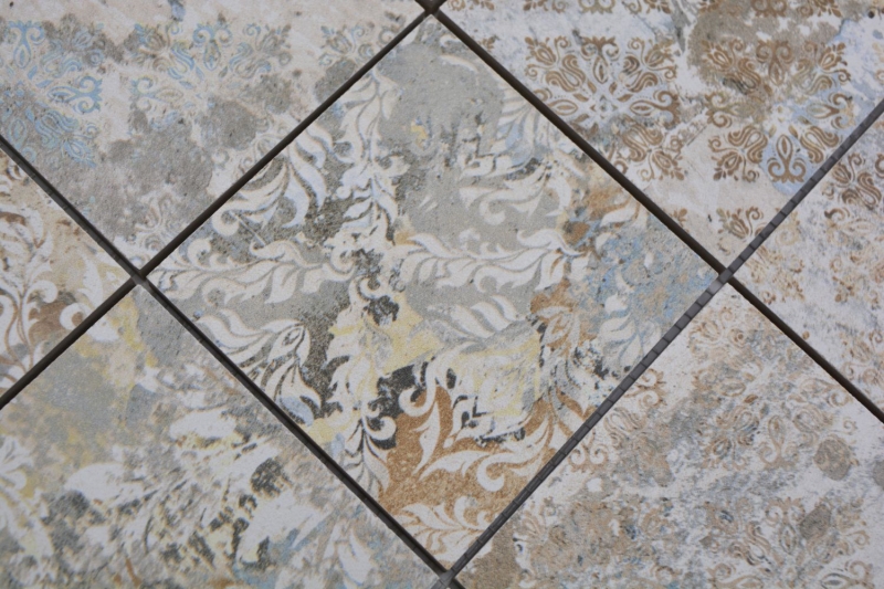 Mosaico ceramico gres porcellanato multicolore opaco parete pavimento cucina bagno doccia MOS23-95CS
