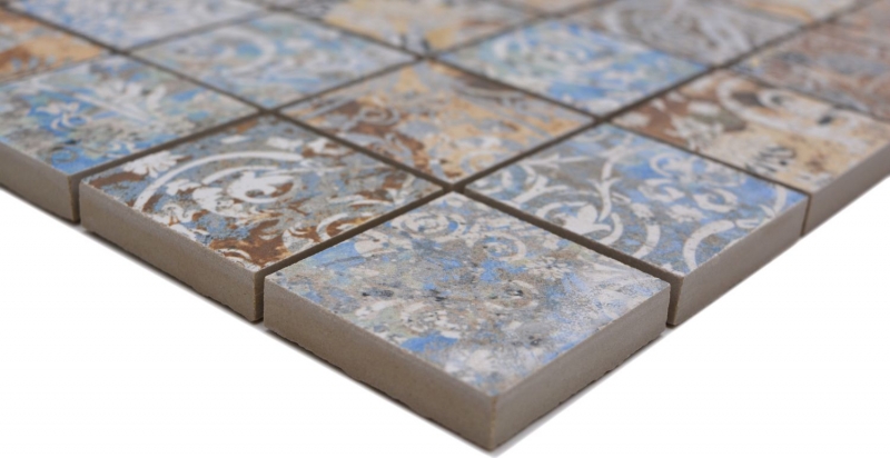 Keramikmosaik Feinsteinzeug stark mehrfarbig matt Wand Boden Küche Bad Dusche MOS14-47CV