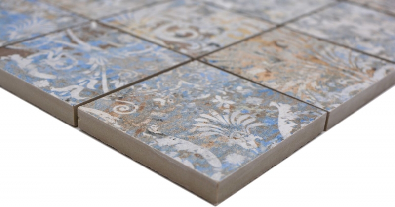 Keramikmosaik Feinsteinzeug stark mehrfarbig matt Wand Boden Küche Bad Dusche MOS16-71CV