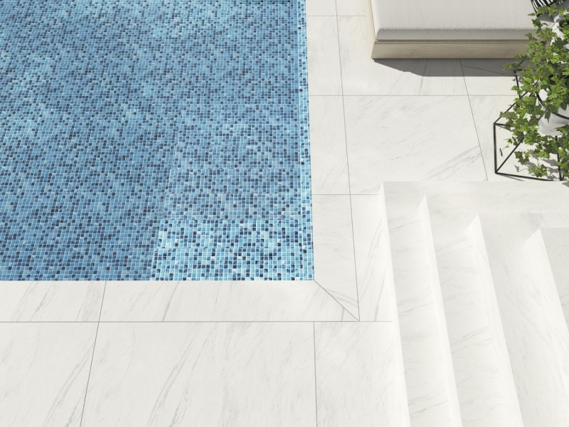 Piscina mosaico piscina mosaico vetro mosaico blu iridescente lucido parete pavimento cucina bagno doccia MOS220-P56255