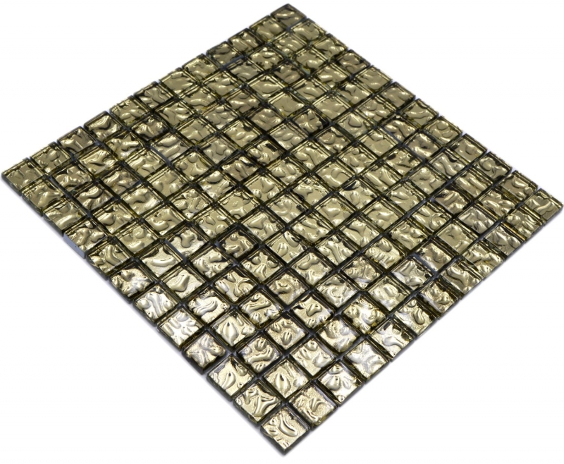 Mosaico di vetro oro piastrelle piastrelle backsplash muro decorazione mosaico splashback bagno cucina MOS78-8GO3