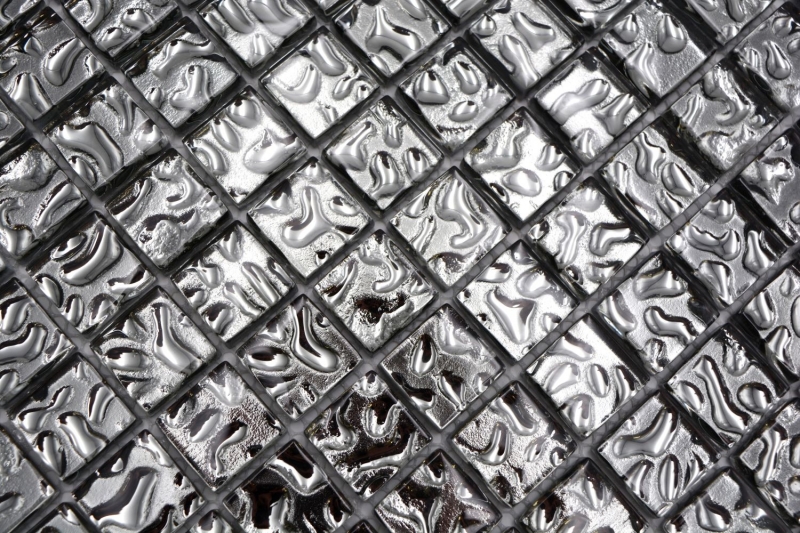 Glass mosaic mosaic tile Wall tile Wall cladding Kitchen splashback MOS78-8BS4