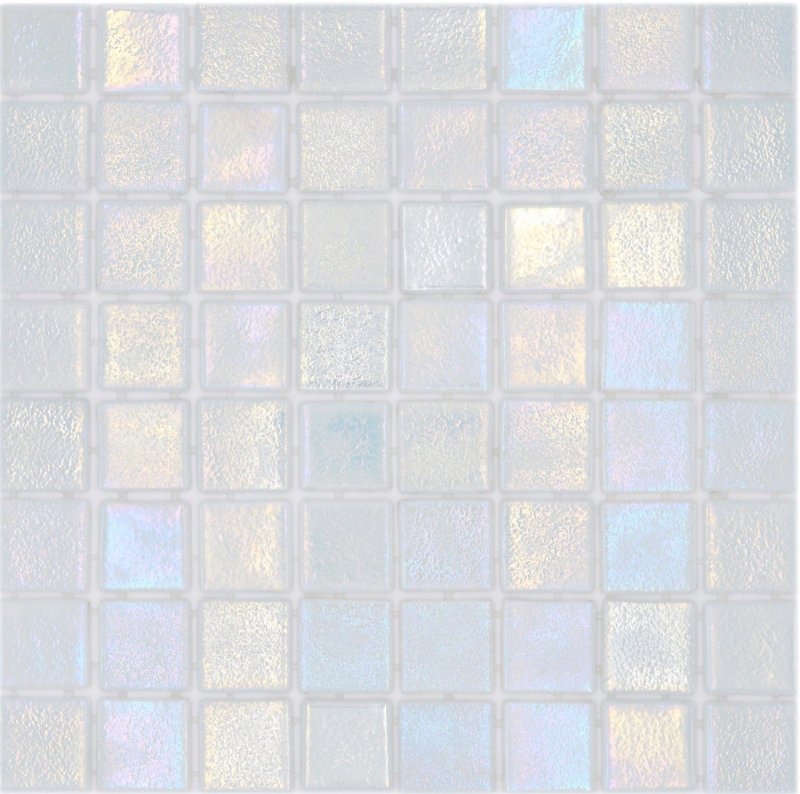 Mosaïque de piscine Mosaïque de verre cream irisé multicolore brillant mur sol cuisine salle de bain douche MOS220-P55384