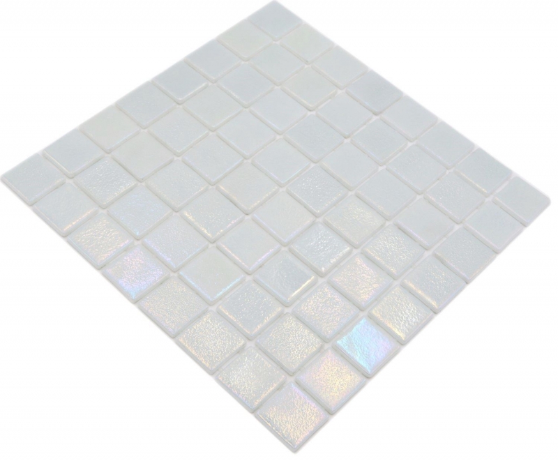 Swimming pool mosaic pool mosaic glass mosaic cream iridescent multicolored glossy wall floor kitchen bathroom shower MOS220-P55384