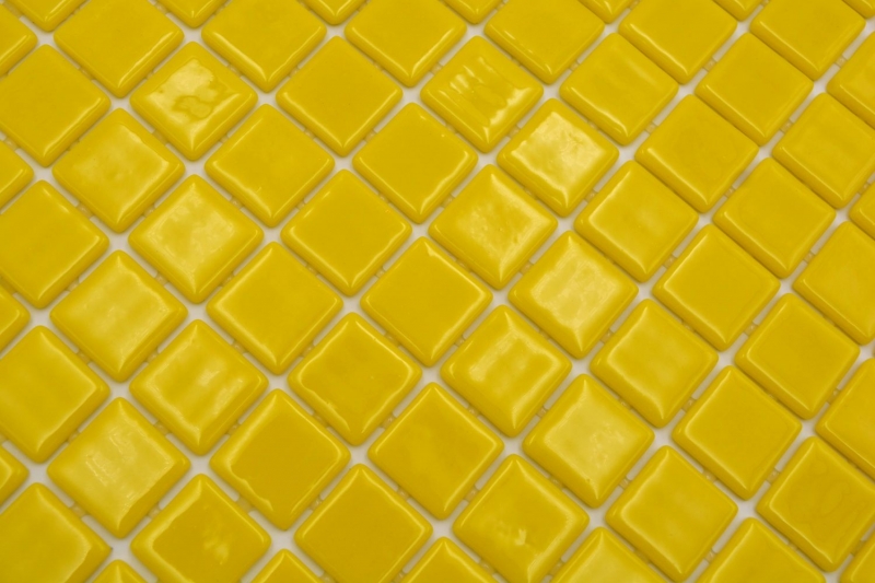 Mosaïque de piscine Mosaïque de verre jaune brillant mur sol cuisine salle de bain douche MOS220-P25801