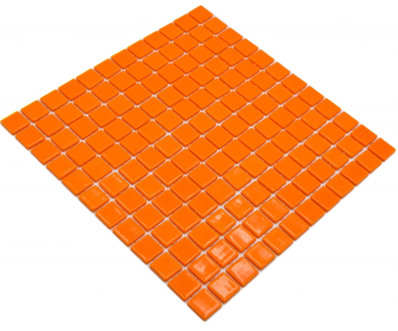 Mosaïque de piscine Mosaïque de verre orange brillant mur sol cuisine salle de bain douche MOS220-P25820