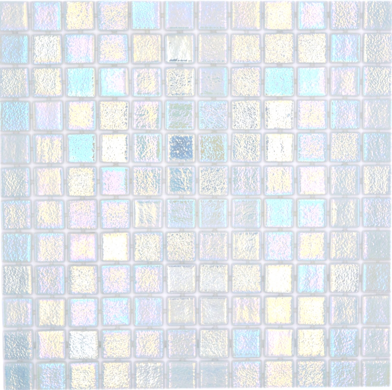 Swimming pool mosaic pool mosaic glass mosaic cream iridescent multicolored glossy wall floor kitchen bathroom shower MOS220-P55254