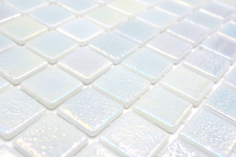Mosaïque de piscine Mosaïque de verre cream irisé multicolore brillant mur sol cuisine salle de bain douche MOS220-P55254