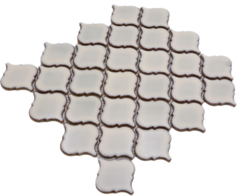 Ceramica mosaico piastrelle bianco antico lucido parete pavimento cucina bagno doccia MOS13-PAW5