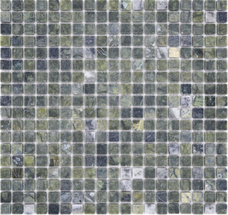 Natursteinmosaik Marmor grün matt Wand Boden Küche Bad Dusche MOS38-15-407