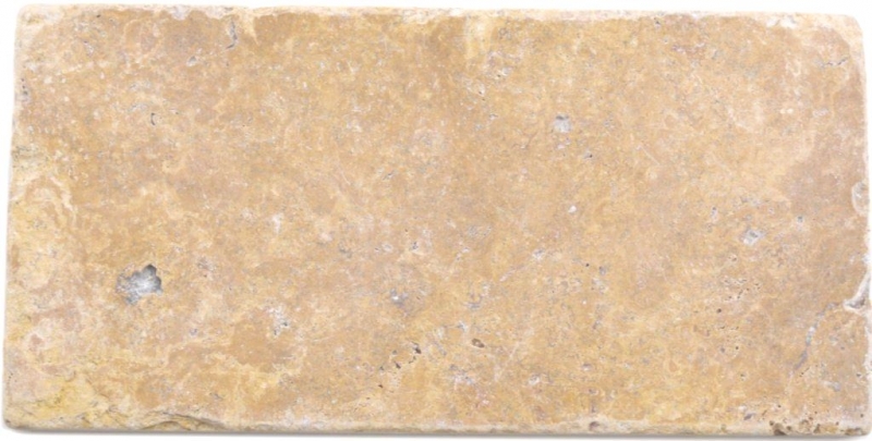 Natural stone mosaic tiles travertine golden yellow matt wall floor kitchen bathroom shower MOSF-45-M510