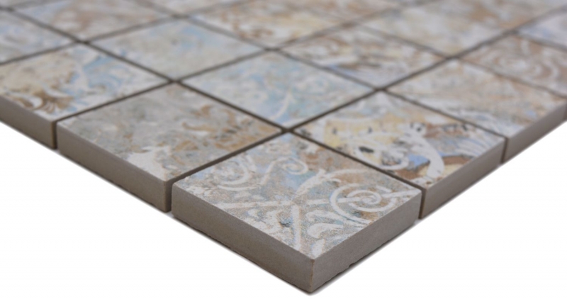 Keramikmosaik Feinsteinzeug mehrfarbig matt Wand Boden Küche Bad Dusche MOS14-47CS_f