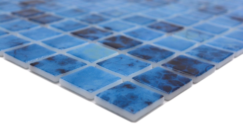 Mosaïque de piscine Mosaïque de verre bleu changeant brillant mur sol cuisine salle de bain douche MOS220-P56255_f