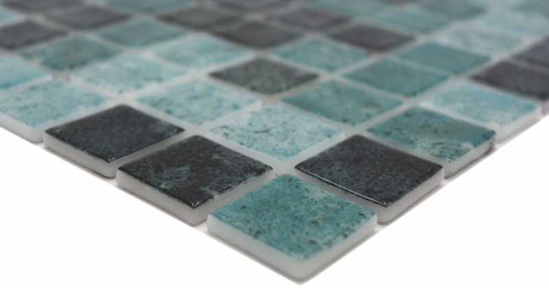 Swimming pool mosaic pool mosaic glass mosaic green anthracite iridescent wall floor kitchen bathroom shower MOS220-P56258_f