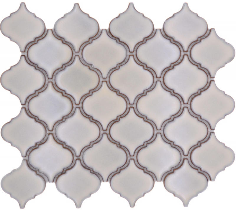 Ceramic mosaic mosaic tiles antique white glossy wall floor kitchen bathroom shower MOS13-PAW5_f