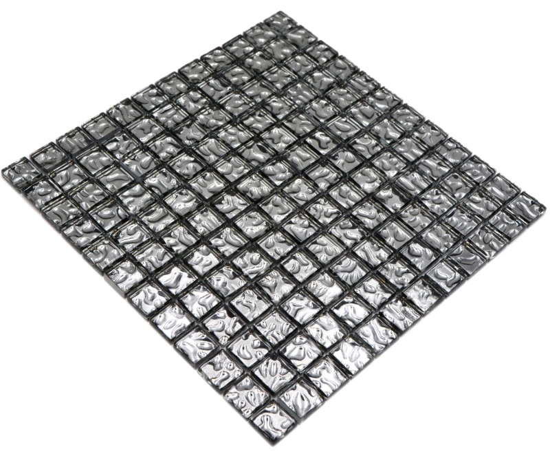Campione a mano di mosaico di vetro piastrelle da parete rivestimento cucina alzatina MOS78-8BS4_m