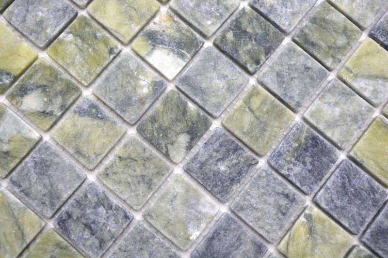 Handmuster Natursteinmosaik Marmor grün matt Wand Boden Küche Bad Dusche MOS42-32-407_m