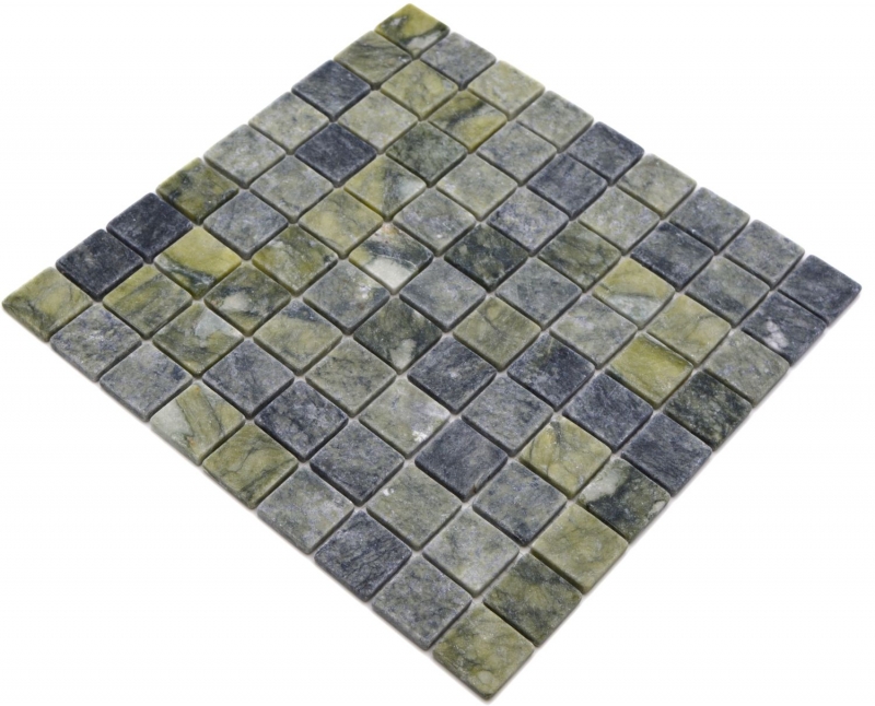Hand sample natural stone mosaic marble green matt wall floor kitchen bathroom shower MOS42-32-407_m