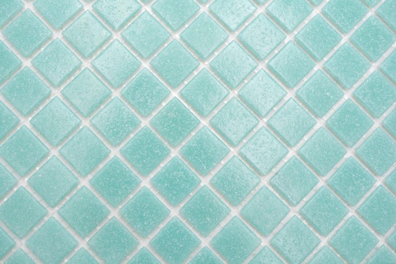 Piastrella di vetro a mosaico turchese verde a macchie doccia BAGNO MURO cucina - MOS200-A62-N