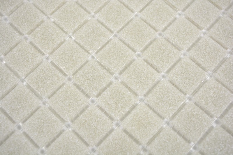 Glass mosaic mosaic tile light gray cream tile backsplash wall tile kitchen tile bathroom - MOS200-A05