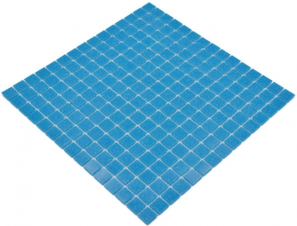 Piastrella di vetro per mosaico azzurro piscina mosaico piscina - MOS200-A14-P