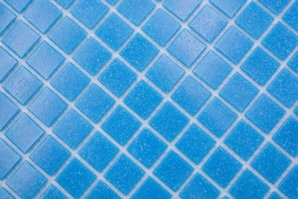 Piastrella di vetro per mosaico azzurro piscina mosaico piscina - MOS200-A14-P