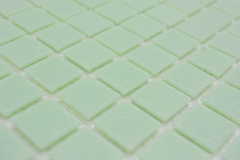 Piastrella di vetro per mosaico verde pastello per piscina - 200-A21