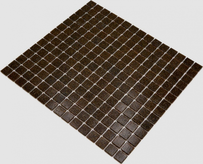 Mosaico di vetro M-mosaico piastrelle nero marrone alzatina piastrellata MOS200-A36