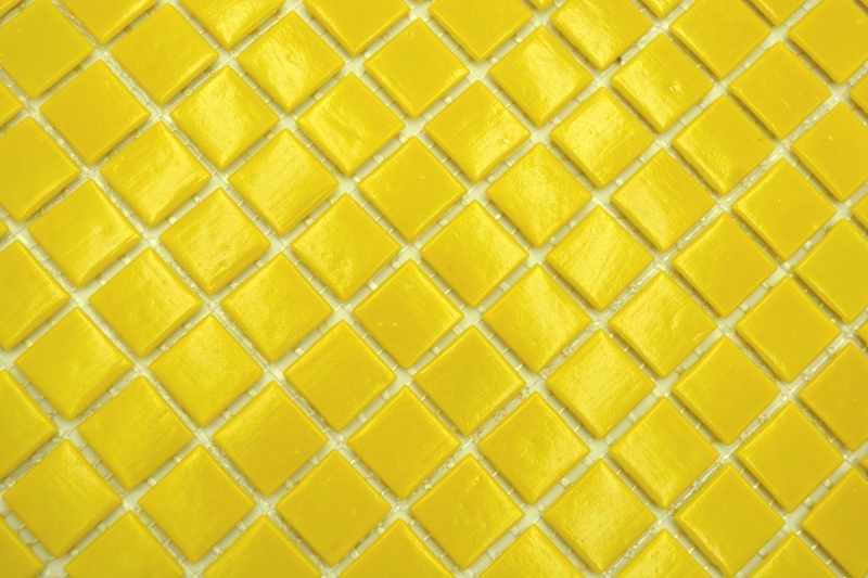Mosaico di vetro Piastrella di mosaico giallo sole Schienale della cucina MOS200-A90