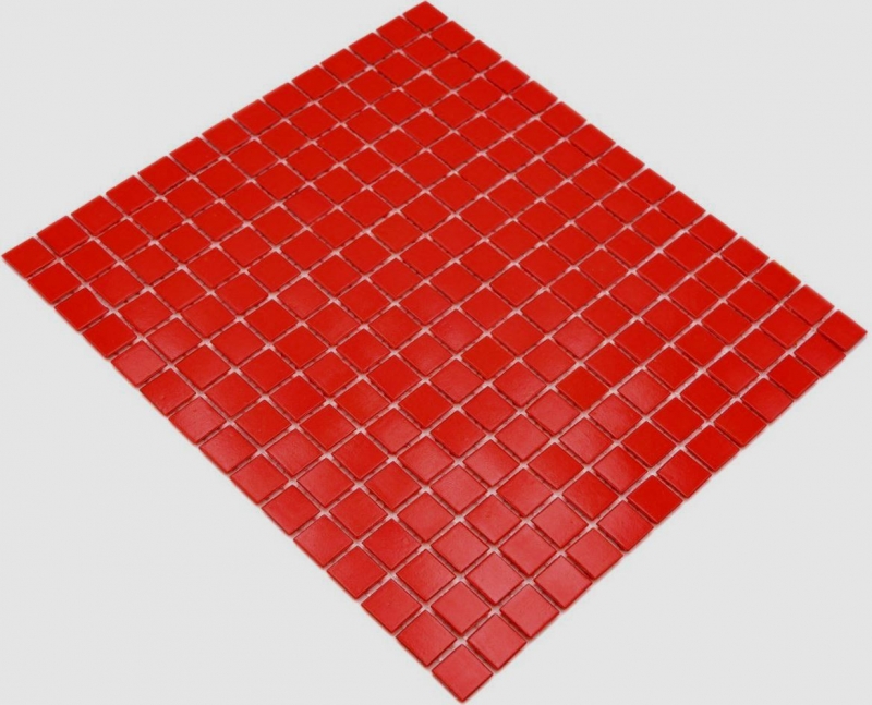 Mosaico di vetro piastrelle rosse backsplash cucina MOS200-A96