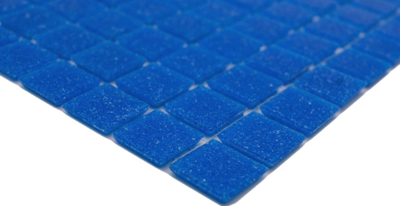 Piastrella di mosaico in vetro Mosaico di piscina blu scuro Mosaico di piscina classico incollato su carta