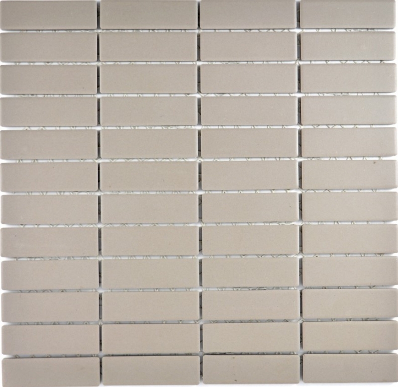 Rod mosaic tile ceramic unglazed light gray non-slip shower tray floor tile bathroom tile - MOS24-1202
