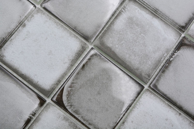 Glass mosaic mosaic tile Retro Vinatage cement style pastel gray MOS88-S02