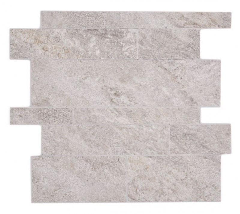 Self-adhesive mosaic mat vinyl stone look beige gray rectangular MOS200-SP01