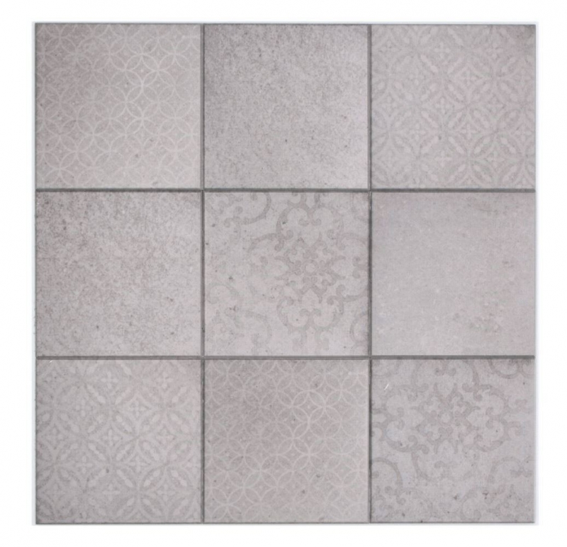 Self-adhesive mosaic mat vinyl shabby chic gray ornament MOS200-SCELLO