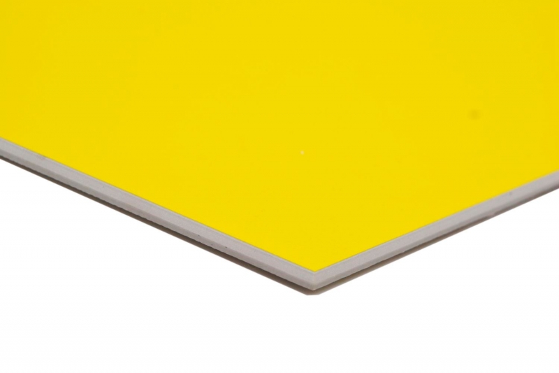 Carreau de mosaïque hexagonal autocollant en vinyle jaune MOS200-S07