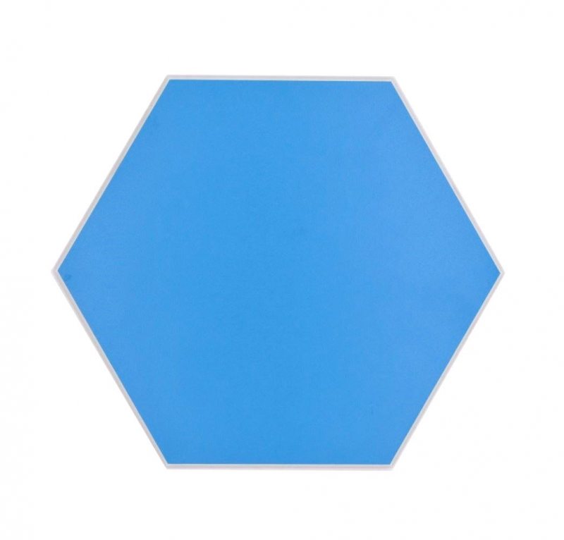 Carreau de mosaïque hexagonal autocollant en vinyle bleu MOS200-S04