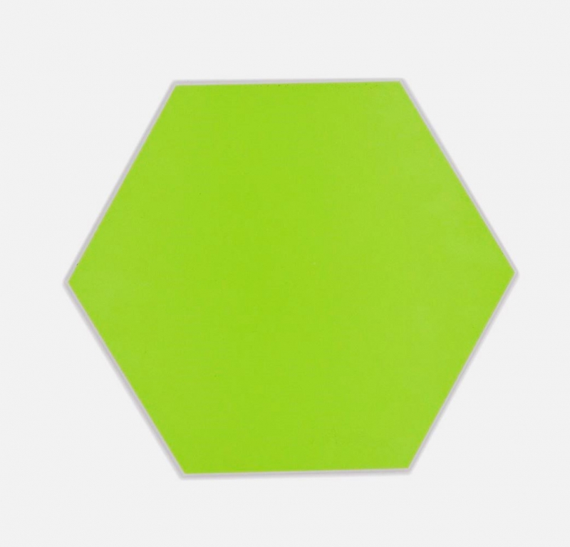 Carreau de mosaïque hexagonale autocollant en vinyle vert MOS200-S05