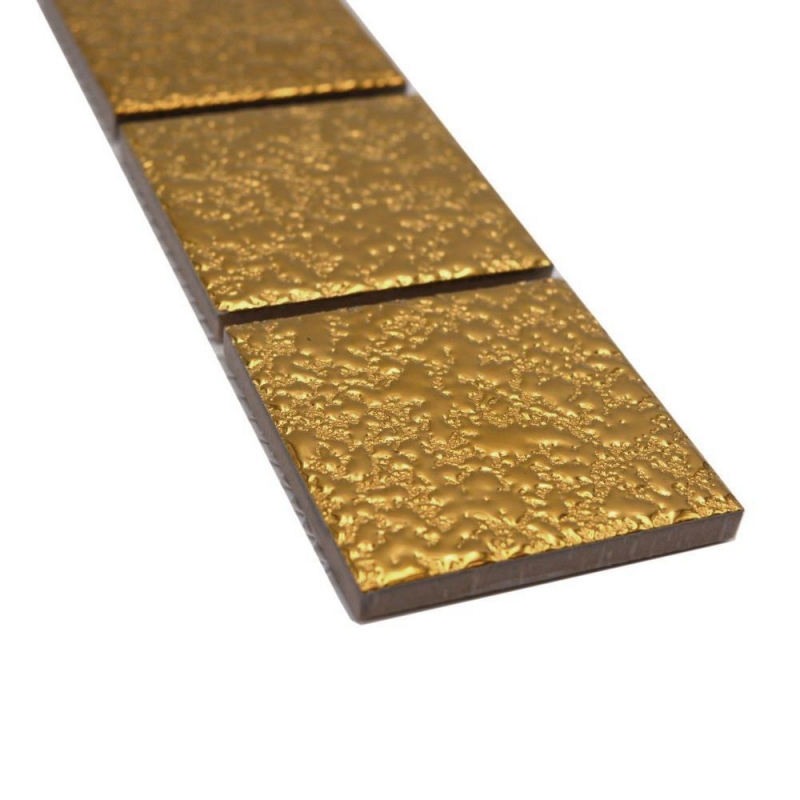 Mosaik Borde Bordüre Gold Struktur MOS16BOR-0707