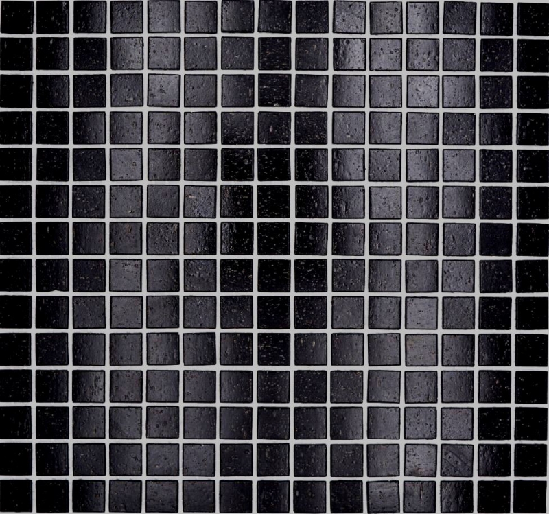 Mosaïque de verre Carreau de mosaïque noir Spots Miroir de carrelage Fond de cuisine MOS50-0302-P