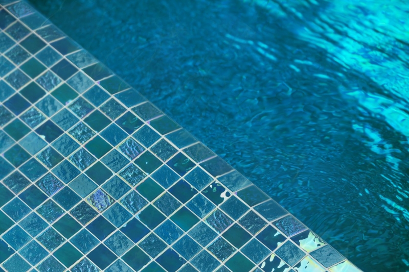 Piastrella di mosaico di vetro mosaico iridium blu lucido piastrella di mosaico cucina piastrella di parete specchio bagno doccia parete MOS65-S63_f