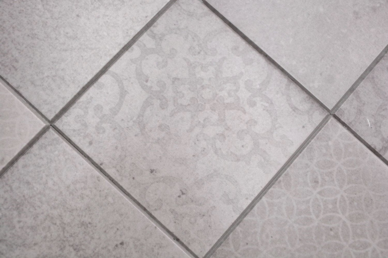 Mosaic tiles self-adhesive gray matt shabby chic look mosaic tile kitchen wall tile mirror bathroom MOS200-SCELLO_f